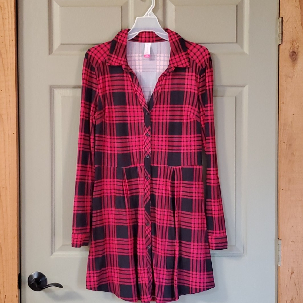 NOBO Plaid Fleece Dress